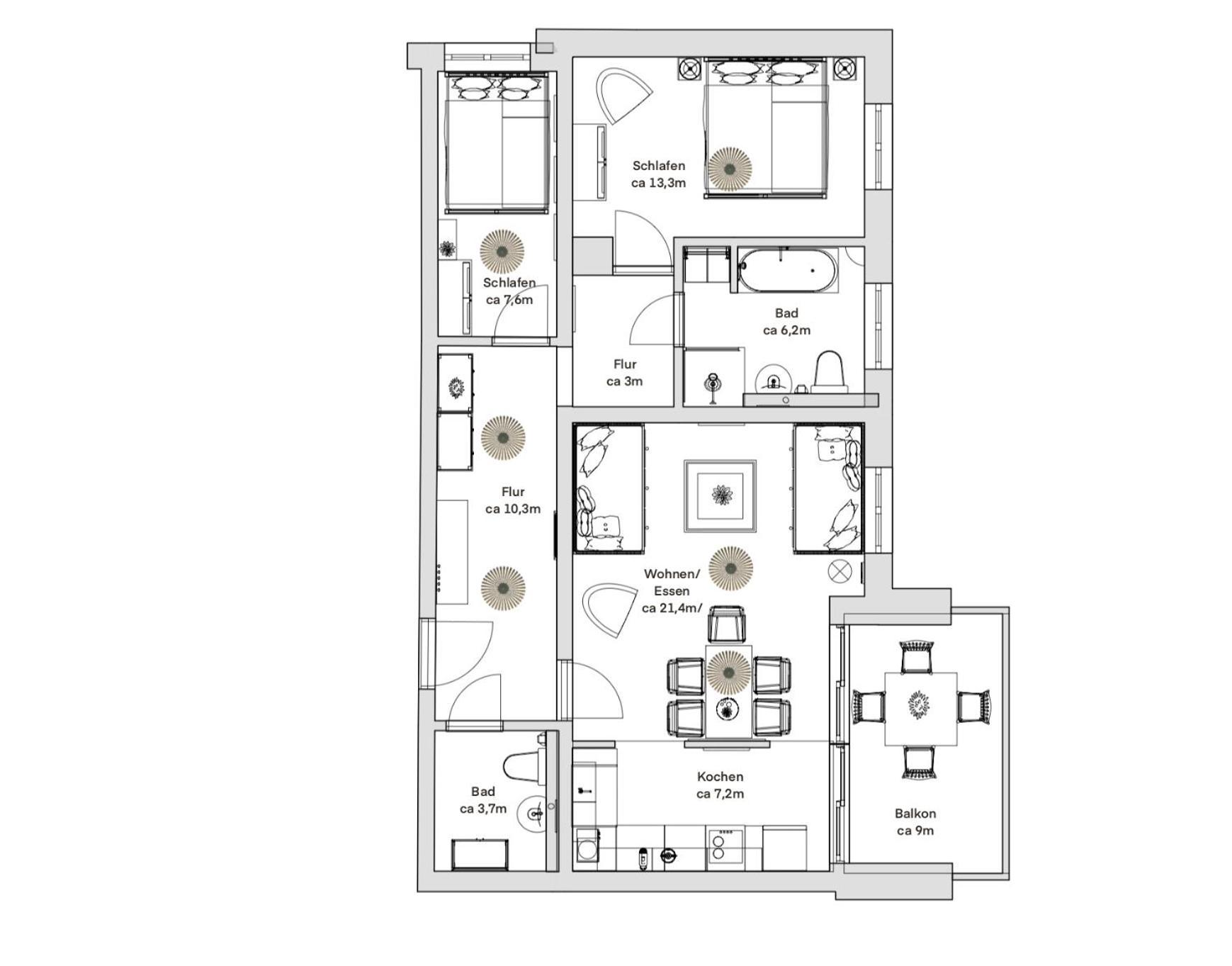 Pineapple Apartments Dresden Zwinger V - 78 Qm - 1X Free Parking Eksteriør bilde